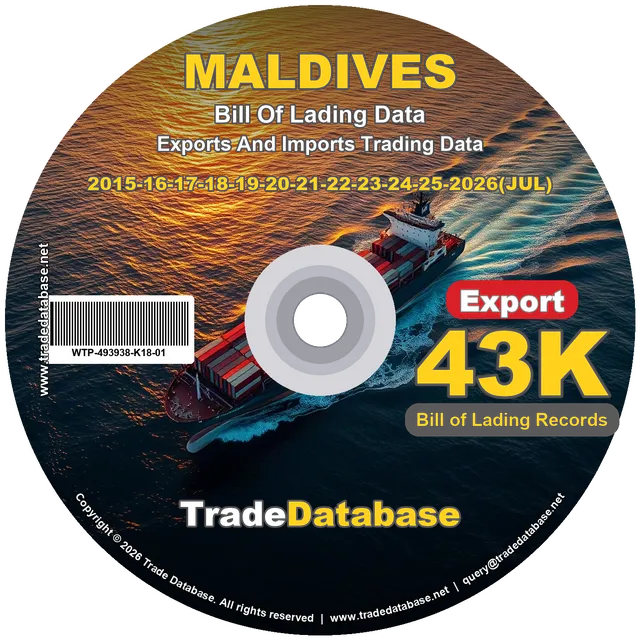 Maldives Export BL Data 2015-2026 CD