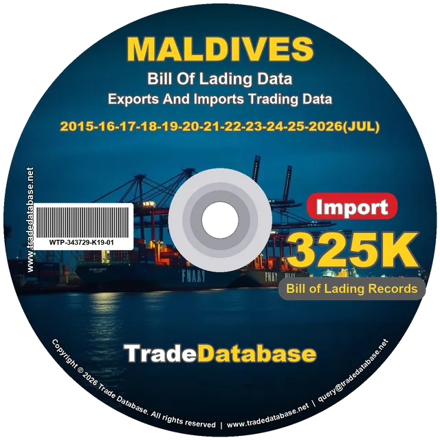 Maldives Import BL Data 2015-2026 CD