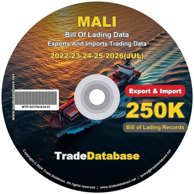 Mali Export & Import BL Data 2022-2026 CD