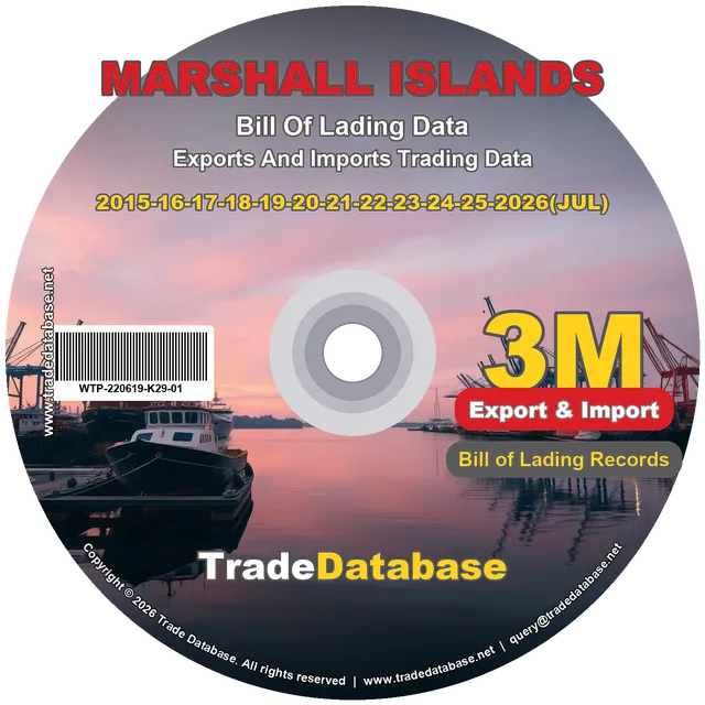 Marshall Islands Export & Import BL Data 2015-2026 CD