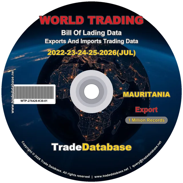 Mauritania Export BL Data 2022-2026 CD