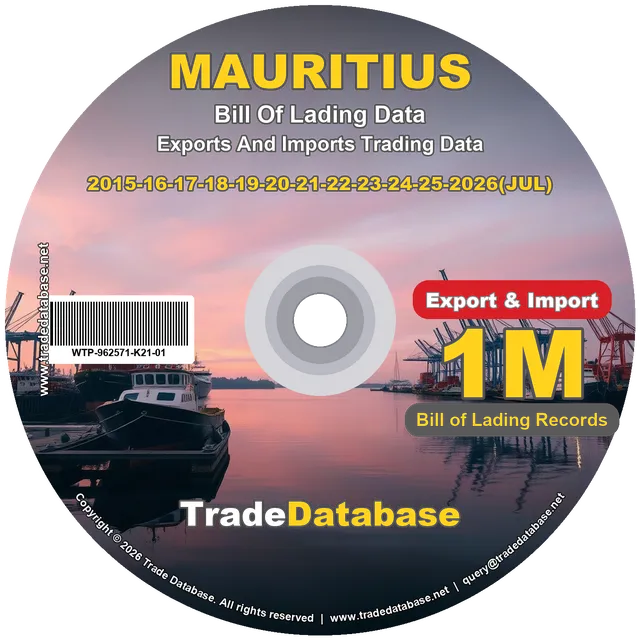 Mauritius Export & Import BL Data 2015-2026 CD