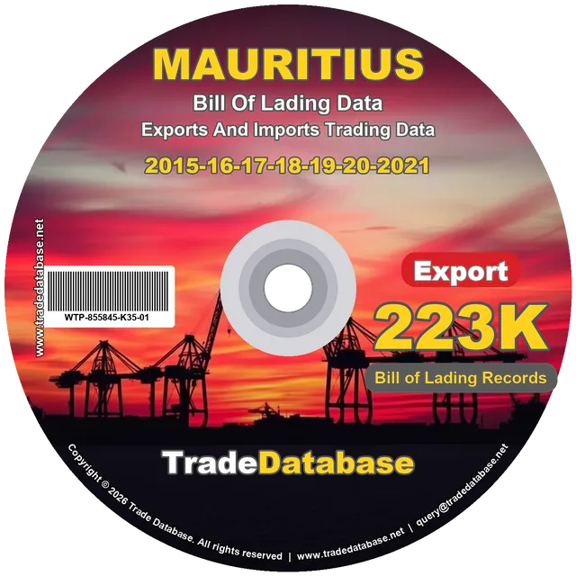 Mauritius Export BL Data 2015-2021 CD