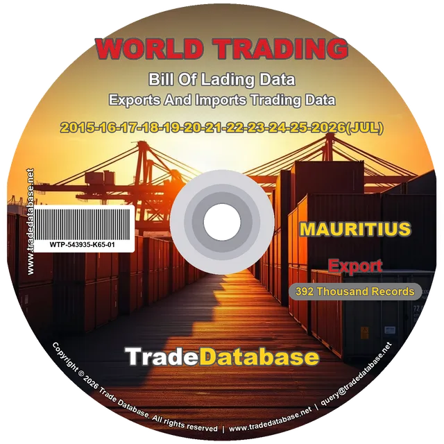 Mauritius Export BL Data 2015-2026 CD
