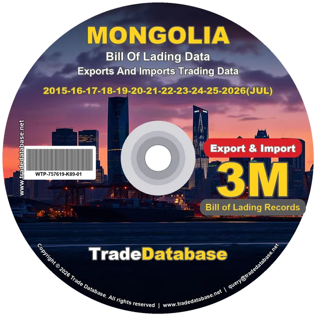 Mongolia Export & Import BL Data 2015-2026 CD