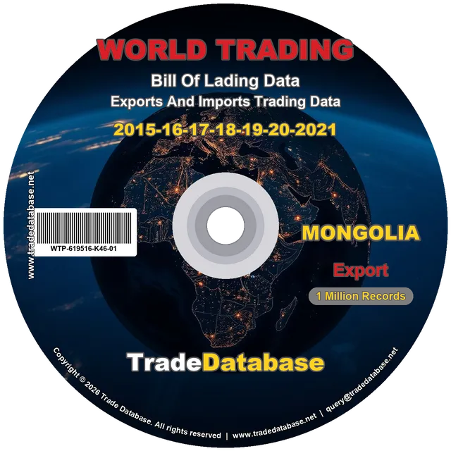 Mongolia Export BL Data 2015-2021 CD