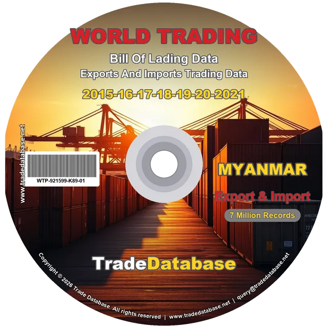 Myanmar Export & Import BL Data 2015-2021