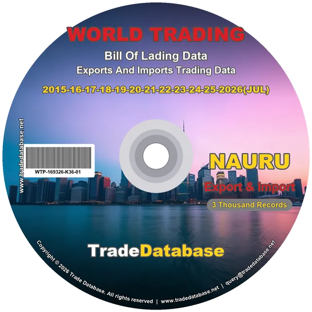 Nauru Export & Import BL Data 2015-2026 CD