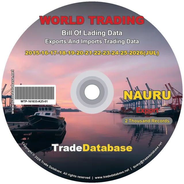 Nauru Export BL Data 2015-2026 CD