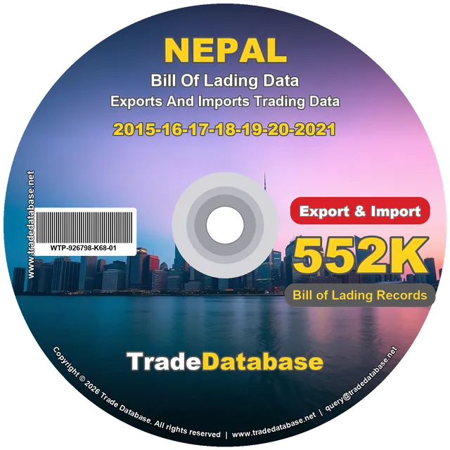 Nepal Export & Import BL Data 2015-2021 CD