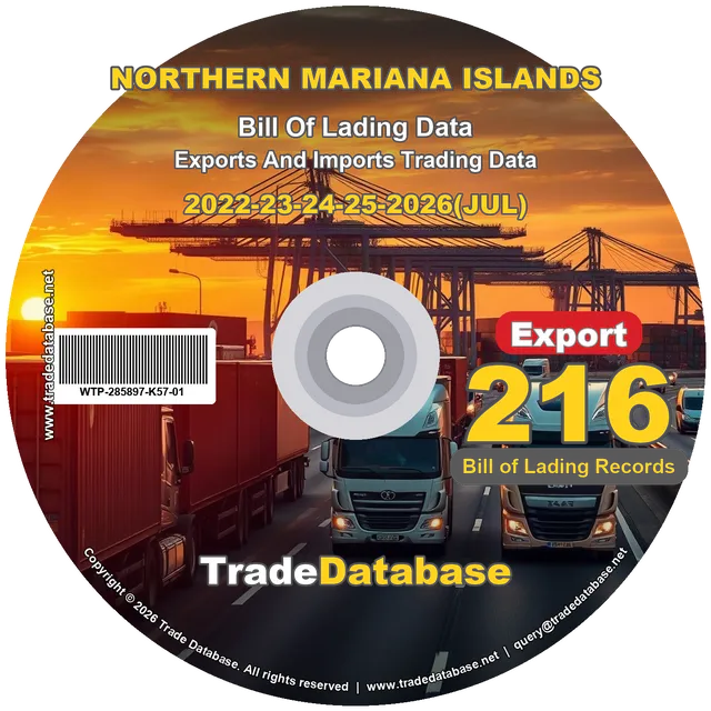 Northern Mariana Islands Export BL Data 2022-2026 CD