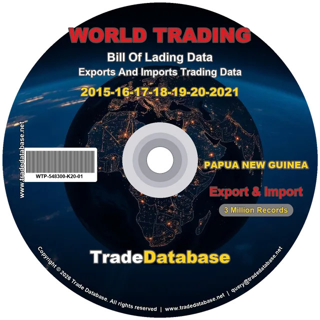Papua New Guinea Export & Import BL Data 2015-2021