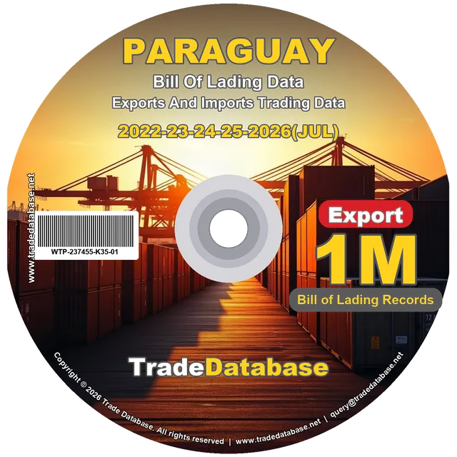 Paraguay Export BL Data 2022-2026