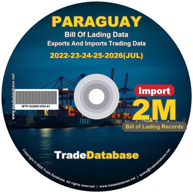 Paraguay Import BL Data 2022-2026