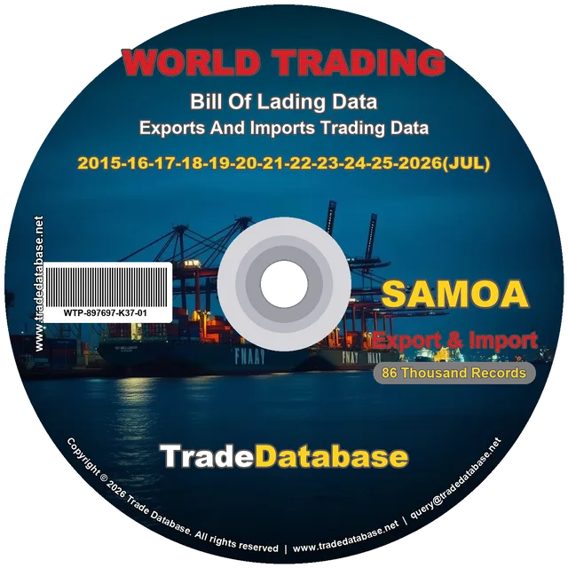 Samoa Export & Import BL Data 2015-2026 CD