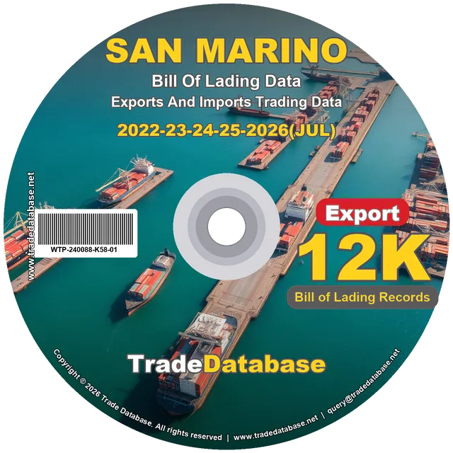 San Marino Export BL Data 2022-2026 CD