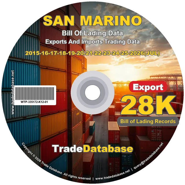 San Marino Export BL Data 2015-2026 CD