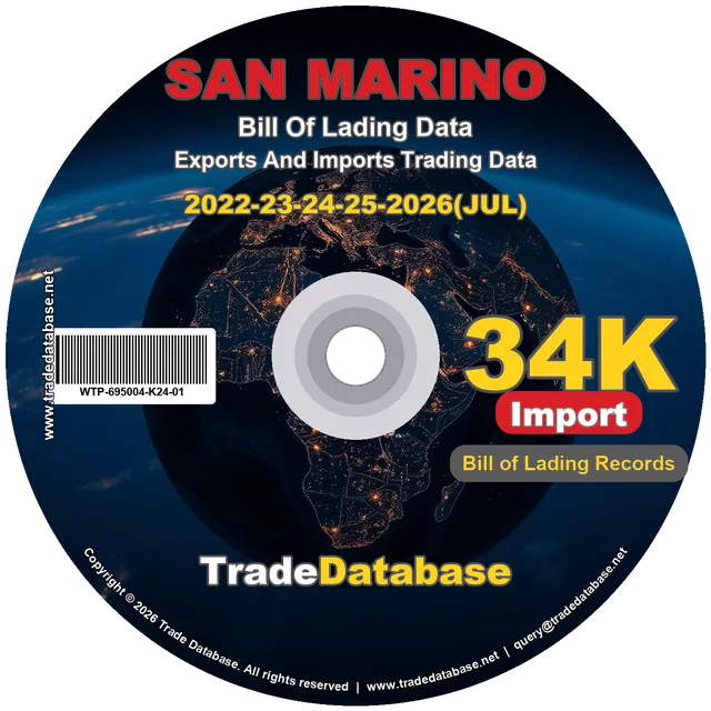 San Marino Import BL Data 2022-2026 CD