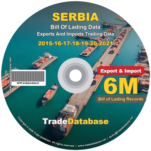 Serbia Export & Import BL Data 2015-2021