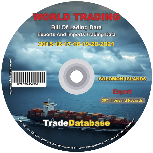 Solomon Islands Export BL Data 2015-2021 CD