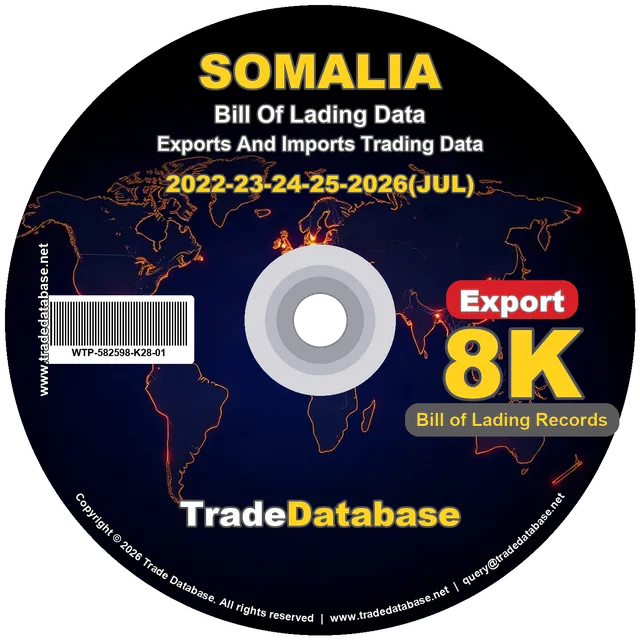 Somalia Export BL Data 2022-2026 CD