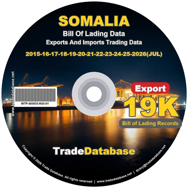 Somalia Export BL Data 2015-2026 CD