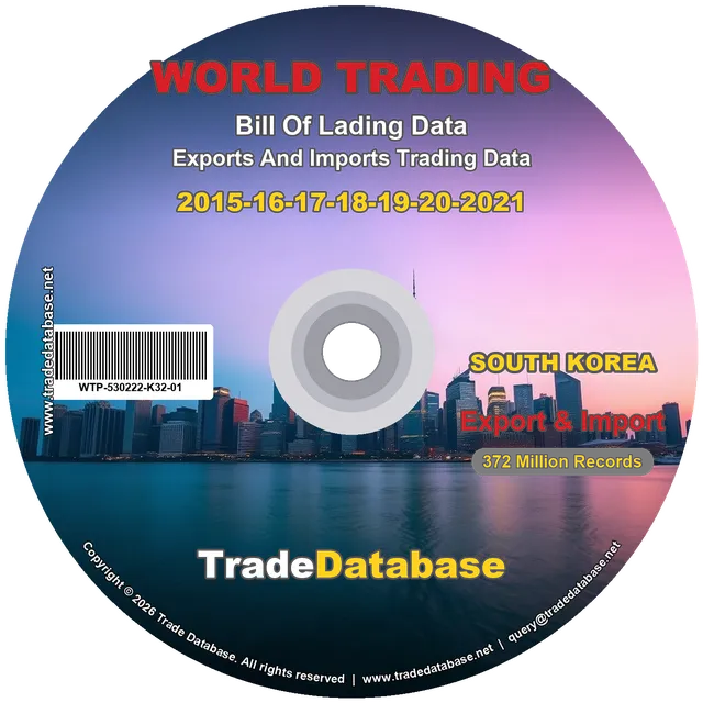 South Korea Export & Import BL Data 2015-2021