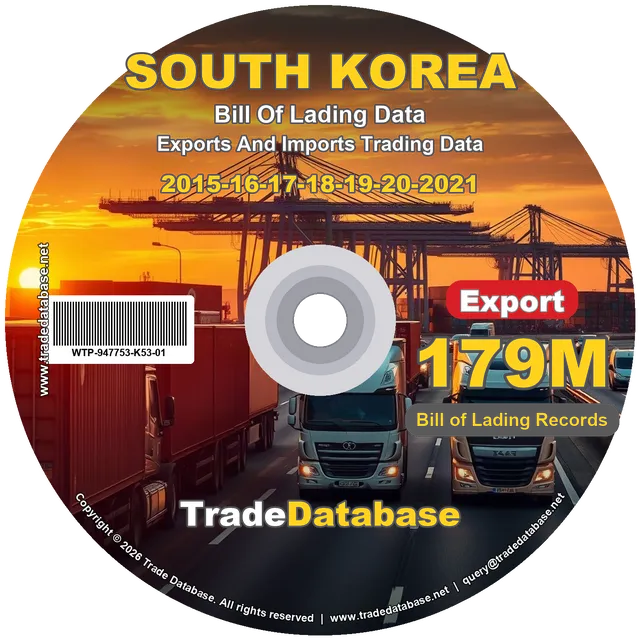 South Korea Export BL Data 2015-2021