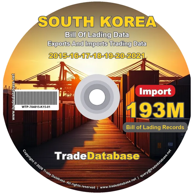 South Korea Import BL Data 2015-2021
