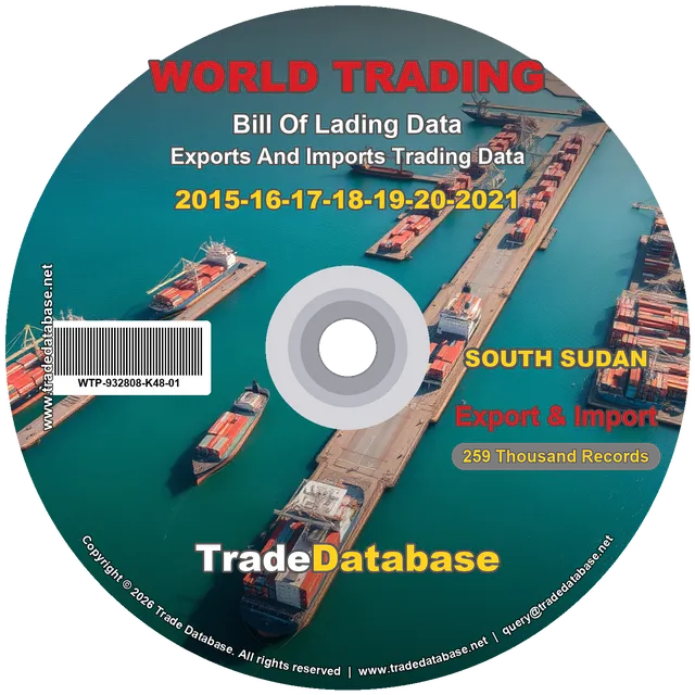 South Sudan Export & Import BL Data 2015-2021 CD