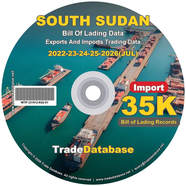 South Sudan Import BL Data 2022-2026 CD