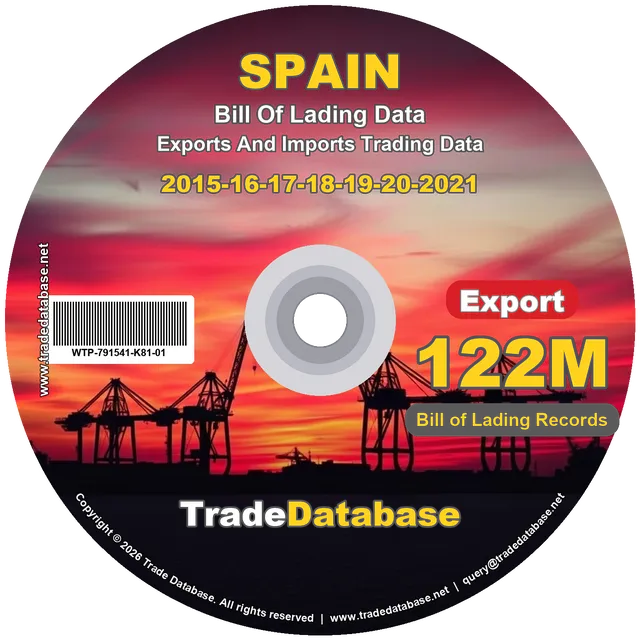 Spain Export BL Data 2015-2021