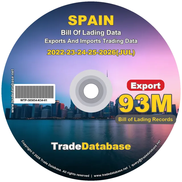 Spain Export BL Data 2022-2026