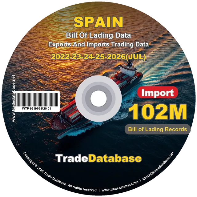 Spain Import BL Data 2022-2026