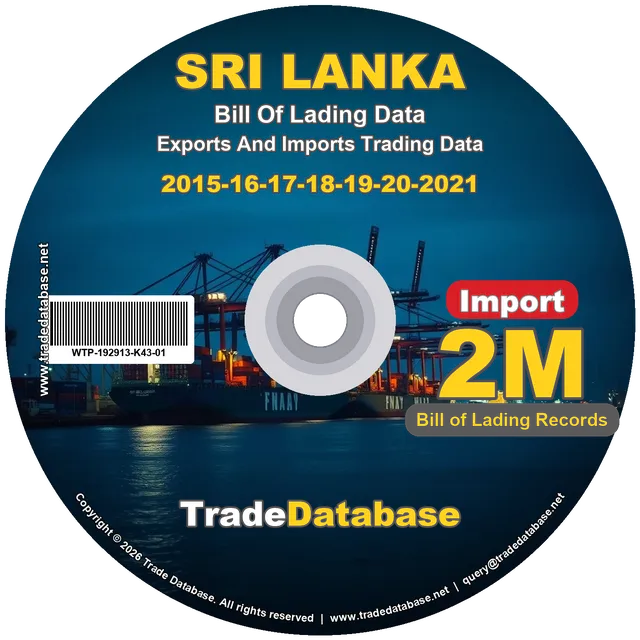 Sri Lanka Import BL Data 2015-2021