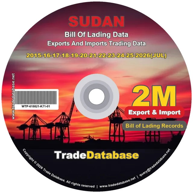 Sudan Export & Import BL Data 2015-2026 CD