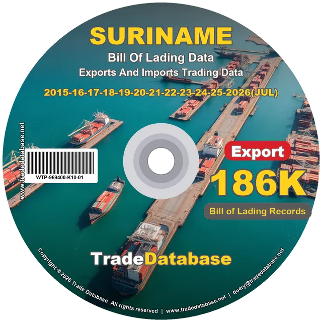 Suriname Export BL Data 2015-2026 CD