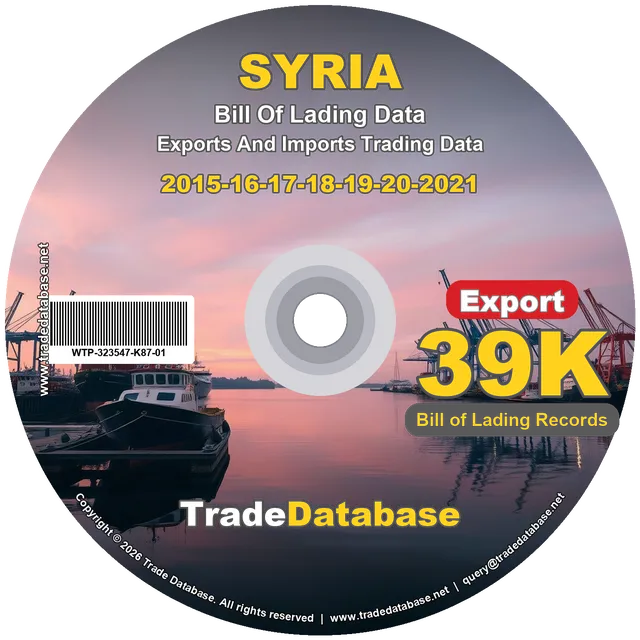 Syria Export BL Data 2015-2021 CD