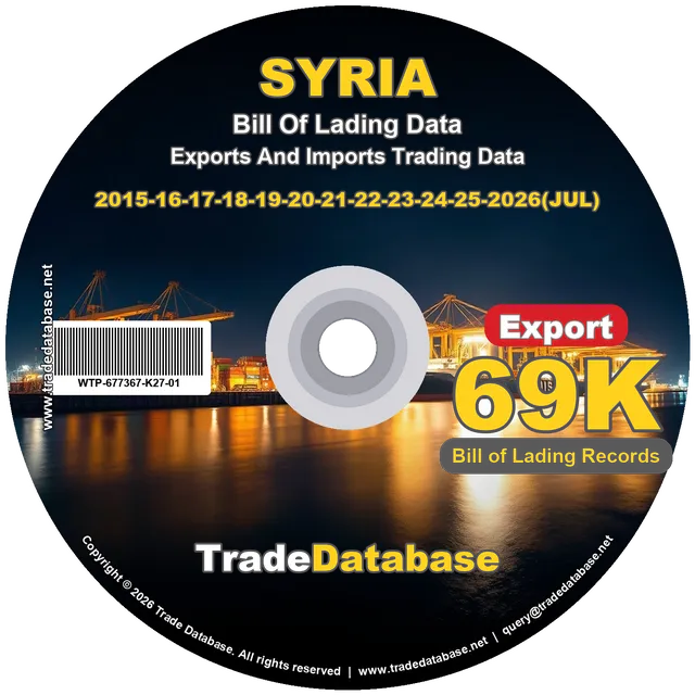 Syria Export BL Data 2015-2026 CD