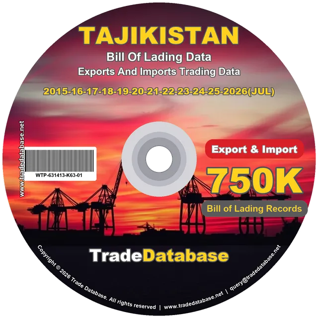 Tajikistan Export & Import BL Data 2015-2026 CD