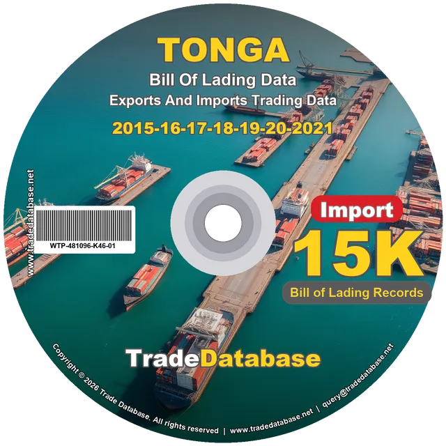 Tonga Import BL Data 2015-2021 CD