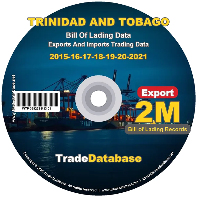 Trinidad and Tobago Export BL Data 2015-2021