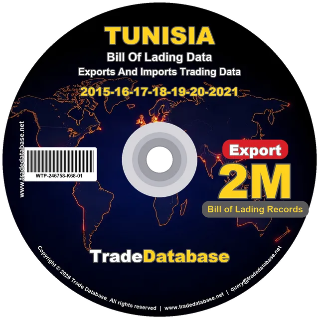 Tunisia Export BL Data 2015-2021