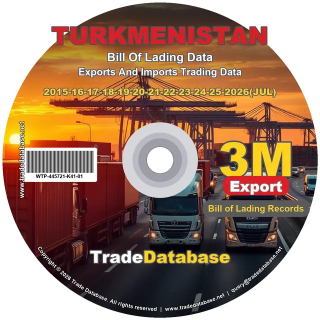 Turkmenistan Export BL Data 2015-2026 CD