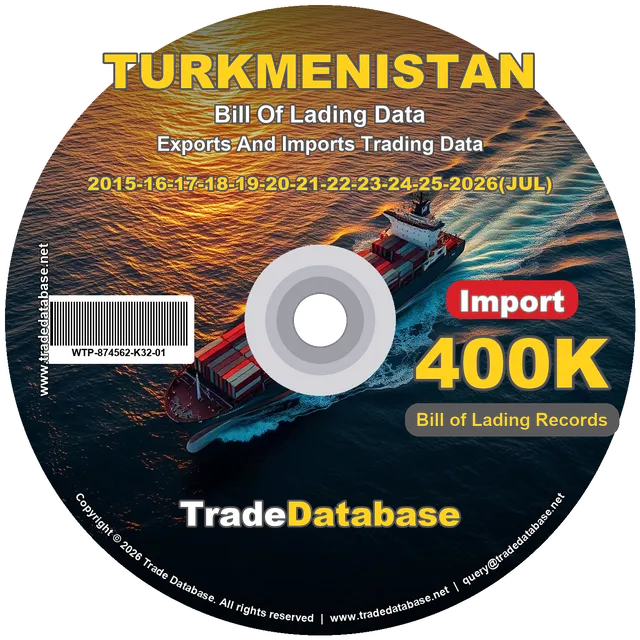 Turkmenistan Import BL Data 2015-2026 CD