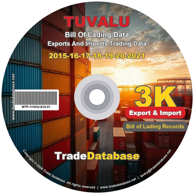 Tuvalu Export & Import BL Data 2015-2021 CD