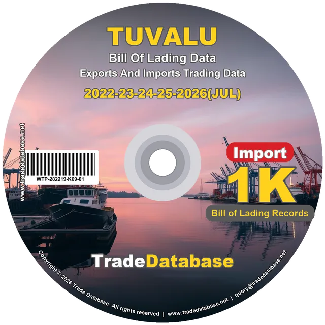 Tuvalu Import BL Data 2022-2026 CD