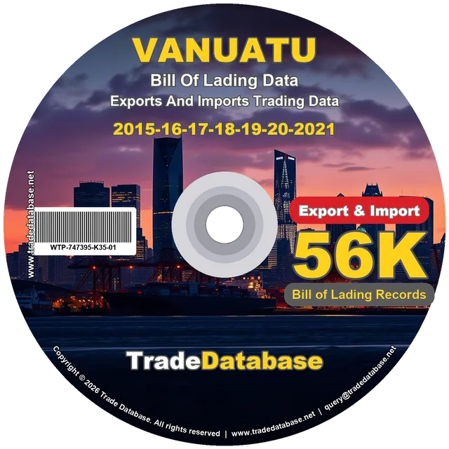 Vanuatu Export & Import BL Data 2015-2021 CD