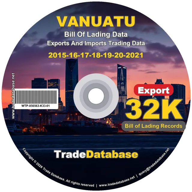 Vanuatu Export BL Data 2015-2021 CD