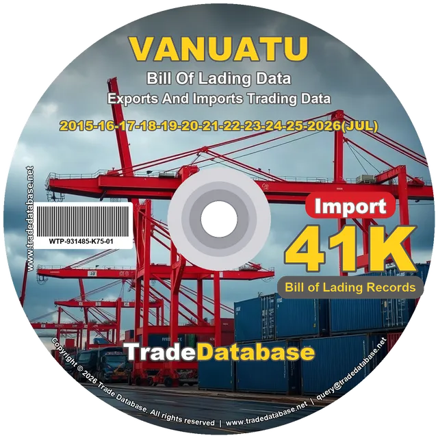Vanuatu Import BL Data 2015-2026 CD
